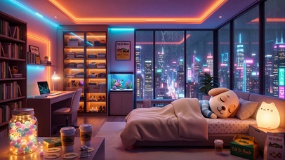 温馨午夜房间