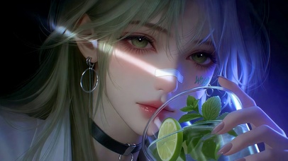 莫吉托清冷侧颜美人