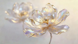 鎏金幻彩珍珠花