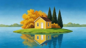 湖中的小屋