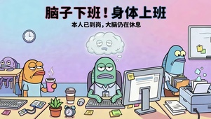 身体上班脑下班