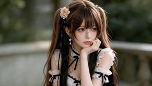洛丽塔双马尾少女