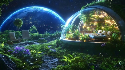 护眼星空夜景