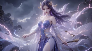 长发美女