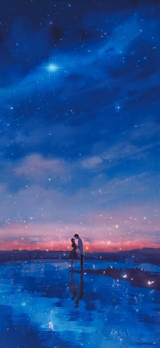 星空下的恋人