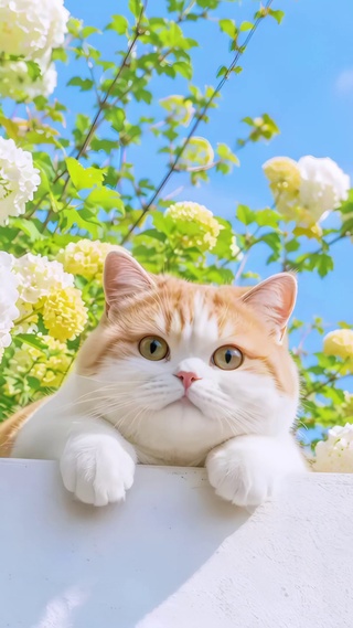 悠哉小胖猫