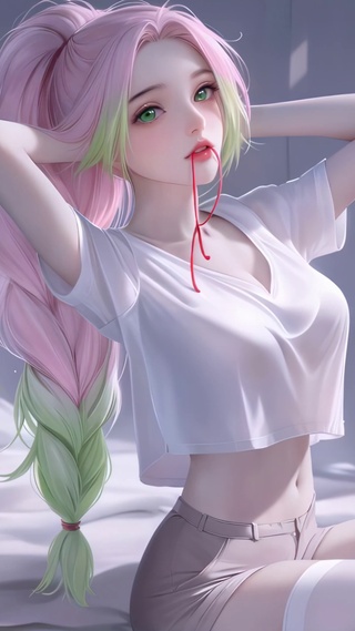扎头发甘露寺蜜璃