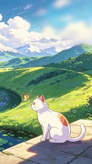 螺旋旷野的猫咪