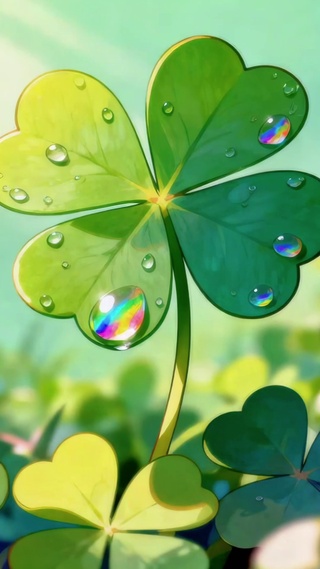 送你好运四叶草