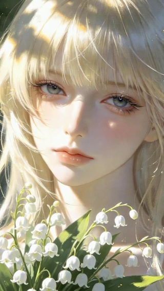 林间铃兰金发二次元美少女