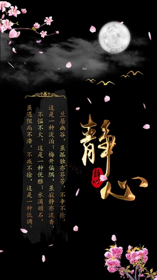 静心禅意三