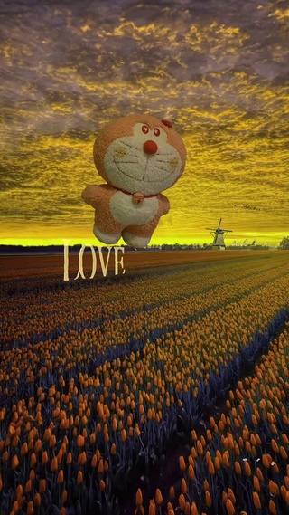 ฅʕ•̫͡•ʔฅ电影和你看才好看，郁金香花海有你才最浪漫