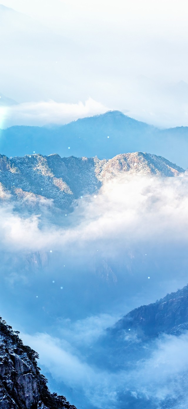 4k雪山云雾