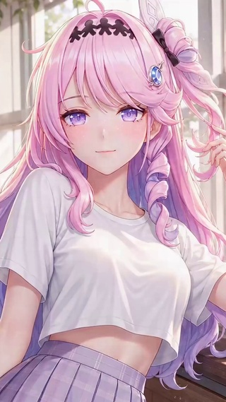 阳光教室粉发少女达妮娅