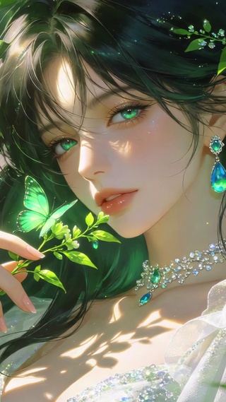 治愈引蝶美女