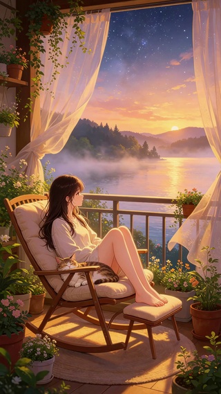 傍晚的美景