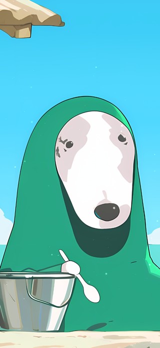 绿布狗狗