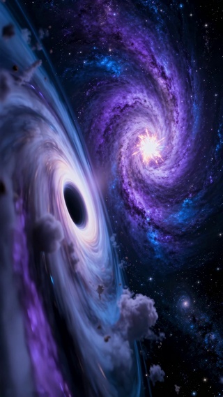 深邃宇宙黑洞星空奇观