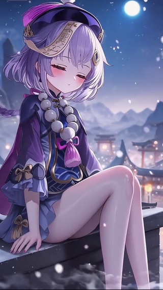 七七丨雪夜寒月丨 