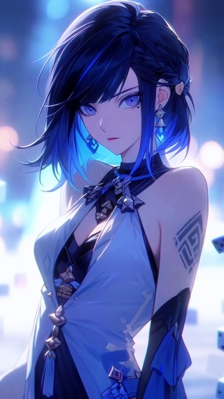 夜影蓝眸