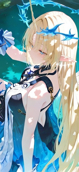 水池旁的少女-芙露德莉斯