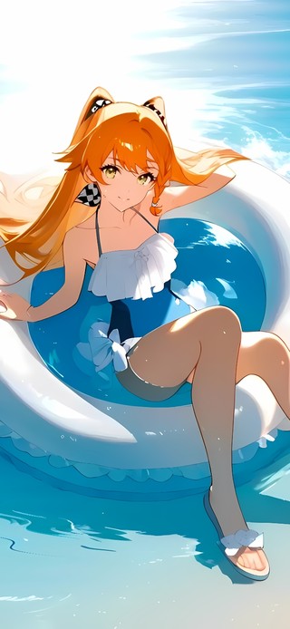 十四行诗-海边泳装少女