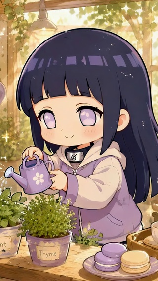 Q版日向雏田治愈花房