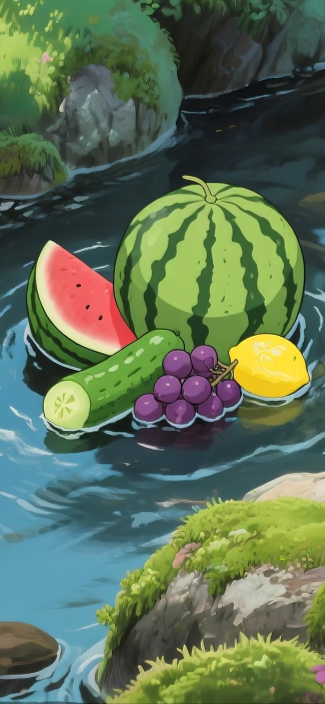 治愈溪流水果