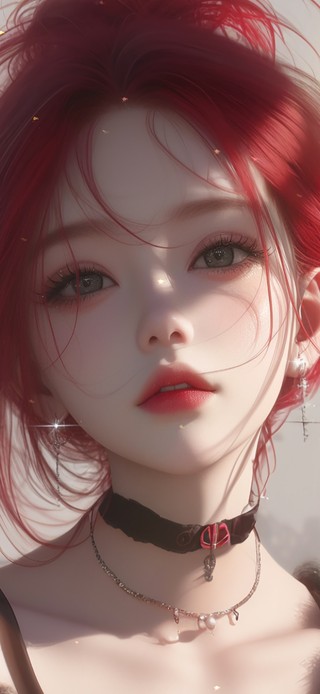 绝美丸子头女孩