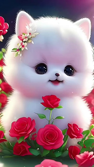 玫瑰小狗狗