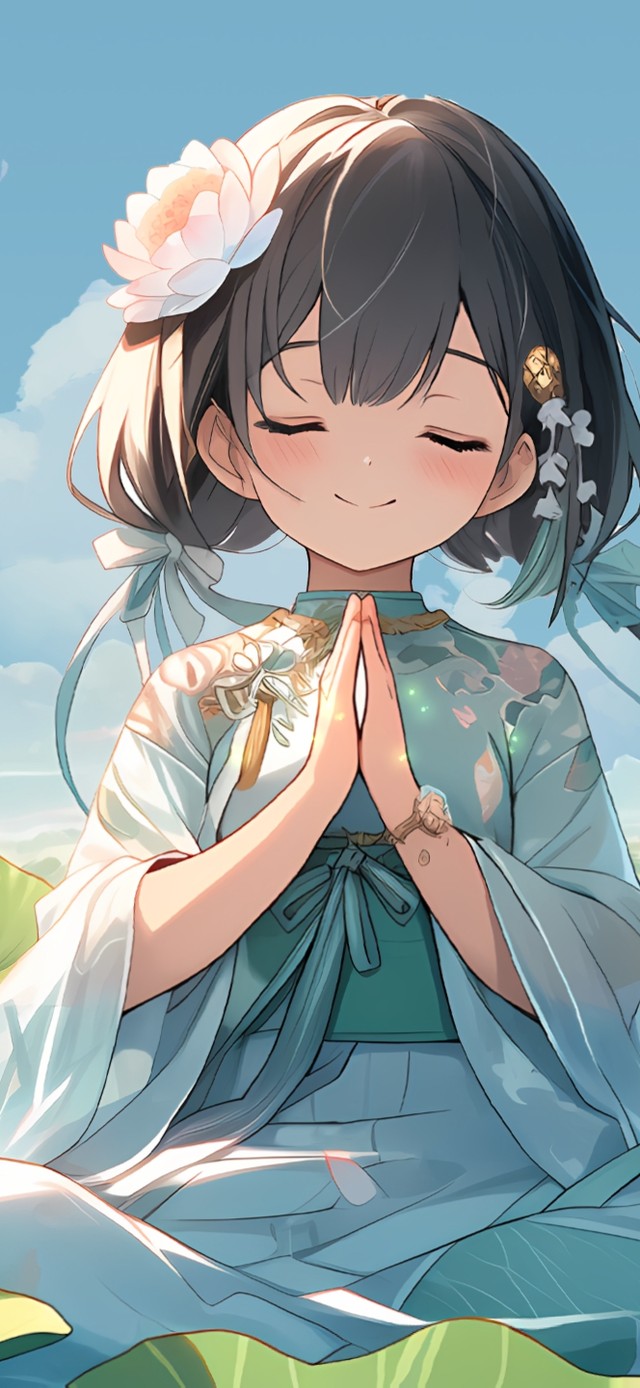 治愈 荷塘佛系少女
