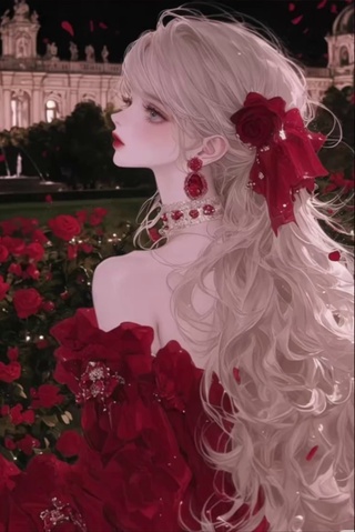 红衣美少女