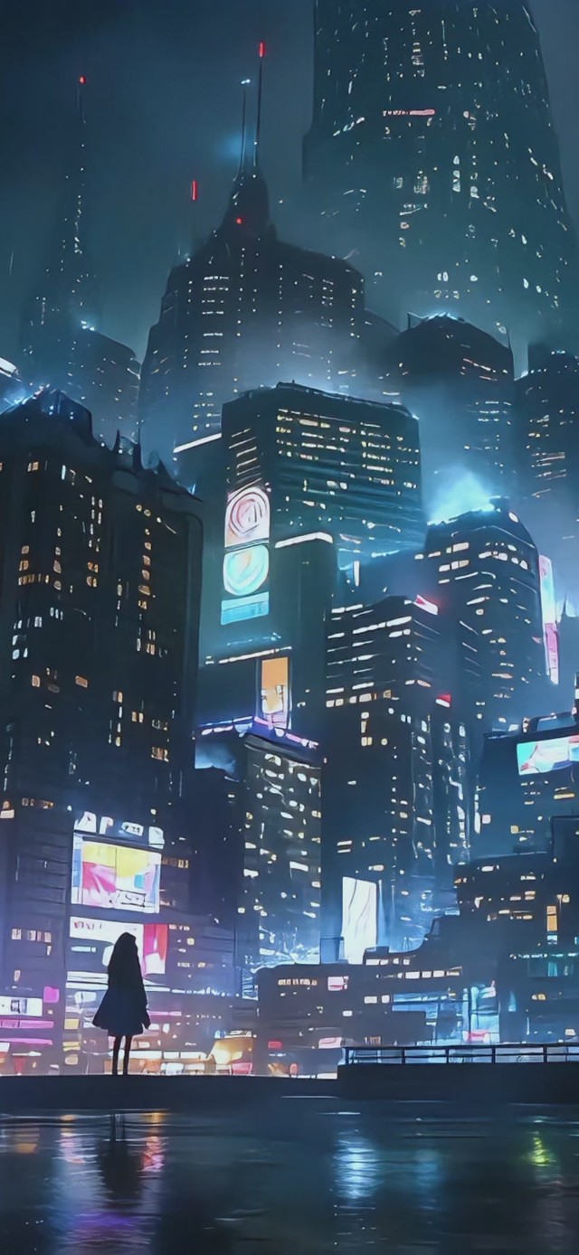 下雨的都市