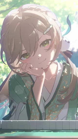 青雀 桌牌前