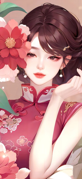 唯美光影旗袍美女