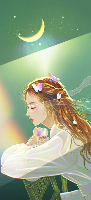 绿色系—蝴蝶少女