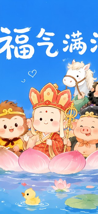 唐僧师徒 福气满满