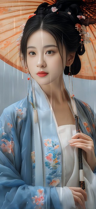 烟雨江南女子