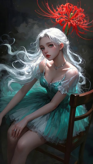 护眼厚涂芭蕾舞美女