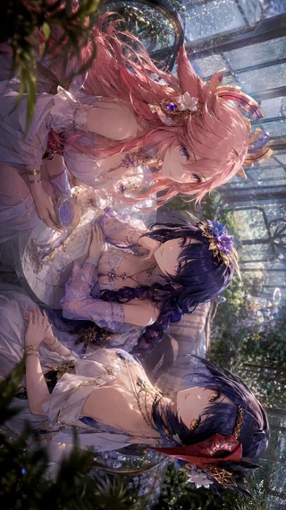 雨天花房二次元美少女下午茶