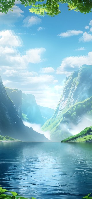 4K 清新自然 湖光水色 5