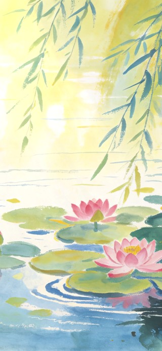花漾壁纸|荷塘睡莲