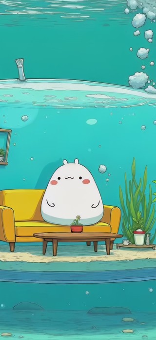 治愈系海底小屋团子