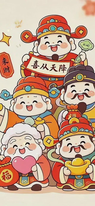 诸事皆顺财神