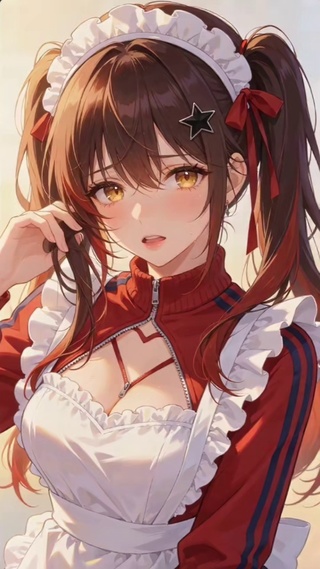 运动服混搭女仆少女