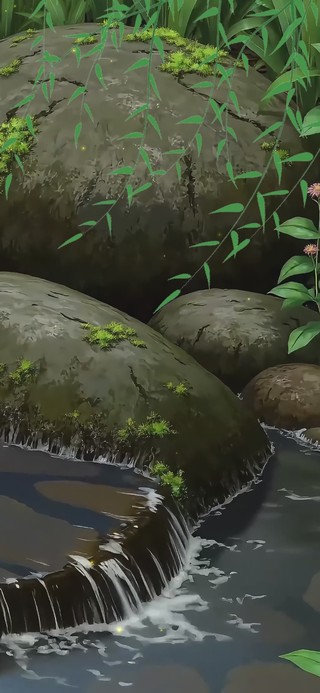 小石流水治愈绿景