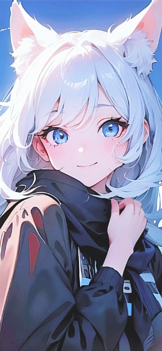 海边猫耳少女