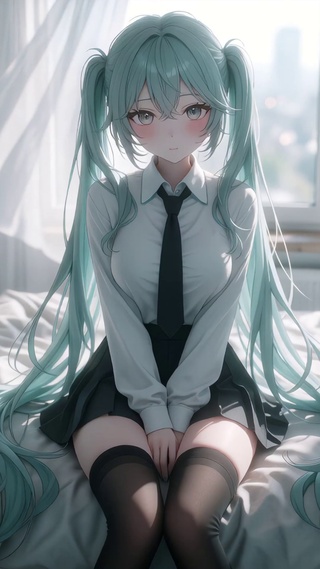 蓝发女孩
