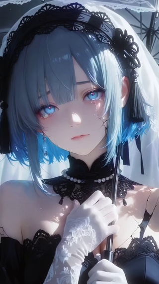 二次元伤感美女高清4k