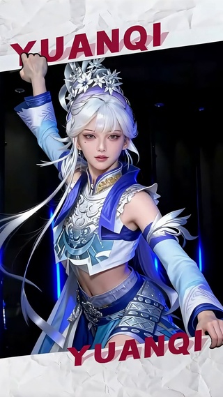 撕画变装杨玉环